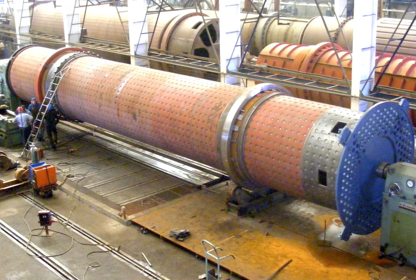 Montaje de secador rotatorio